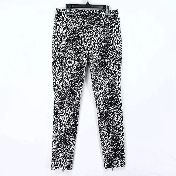 Guess By Marciano Pants Size 4 Animal Cheetah Print Zip Ankle 28" Inseam - Picture 1 of 15